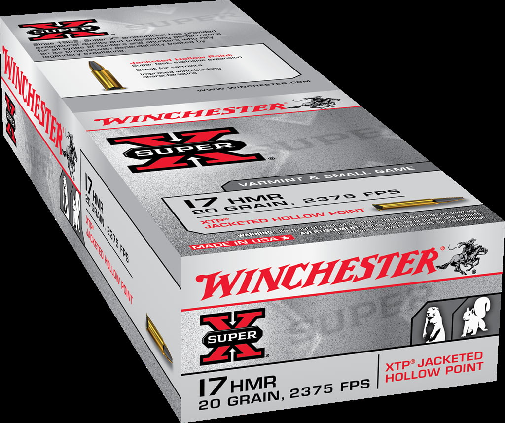 Winchester SUPER-X RIMFIRE .17 Hornady Magnum Rimfire 20 grain XTP Jacketed Hollow Point Rimfire Ammunition