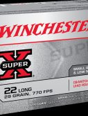 Winchester SUPER-X RIMFIRE .22 Long Rifle 29 grain CB Match Lead Round Nose Rimfire Ammunition