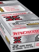 Winchester SUPER-X RIMFIRE .22 Winchester Magnum Rimfire 40 grain Jacketed Hollow Point Rimfire Ammunition