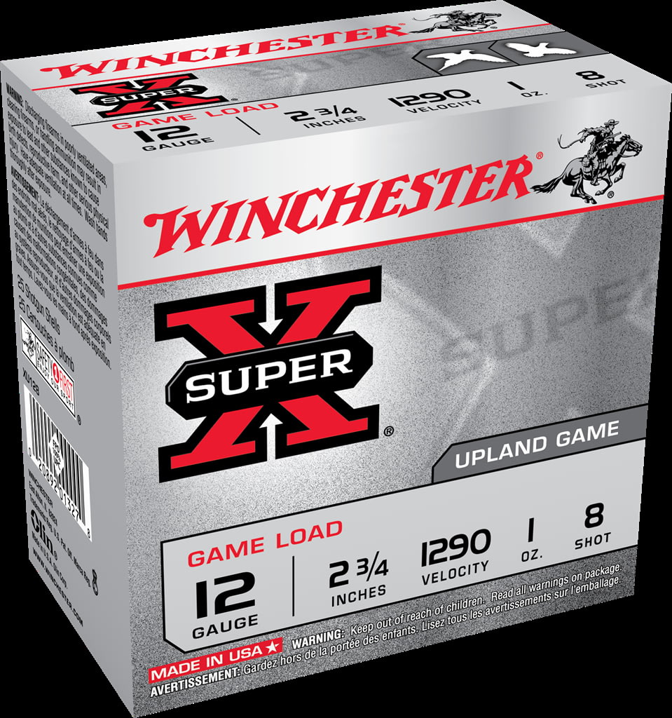 Winchester SUPER-X SHOTSHELL 12 Gauge 1 oz 2.75" Centerfire Shotgun Ammunition