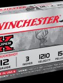 Winchester SUPER-X SHOTSHELL 12 Gauge 15 Pellets 3" Centerfire Shotgun Buckshot Ammunition