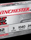 Winchester SUPER-X SHOTSHELL 12 Gauge 24 Pellets 3" Centerfire Shotgun Buckshot Ammunition