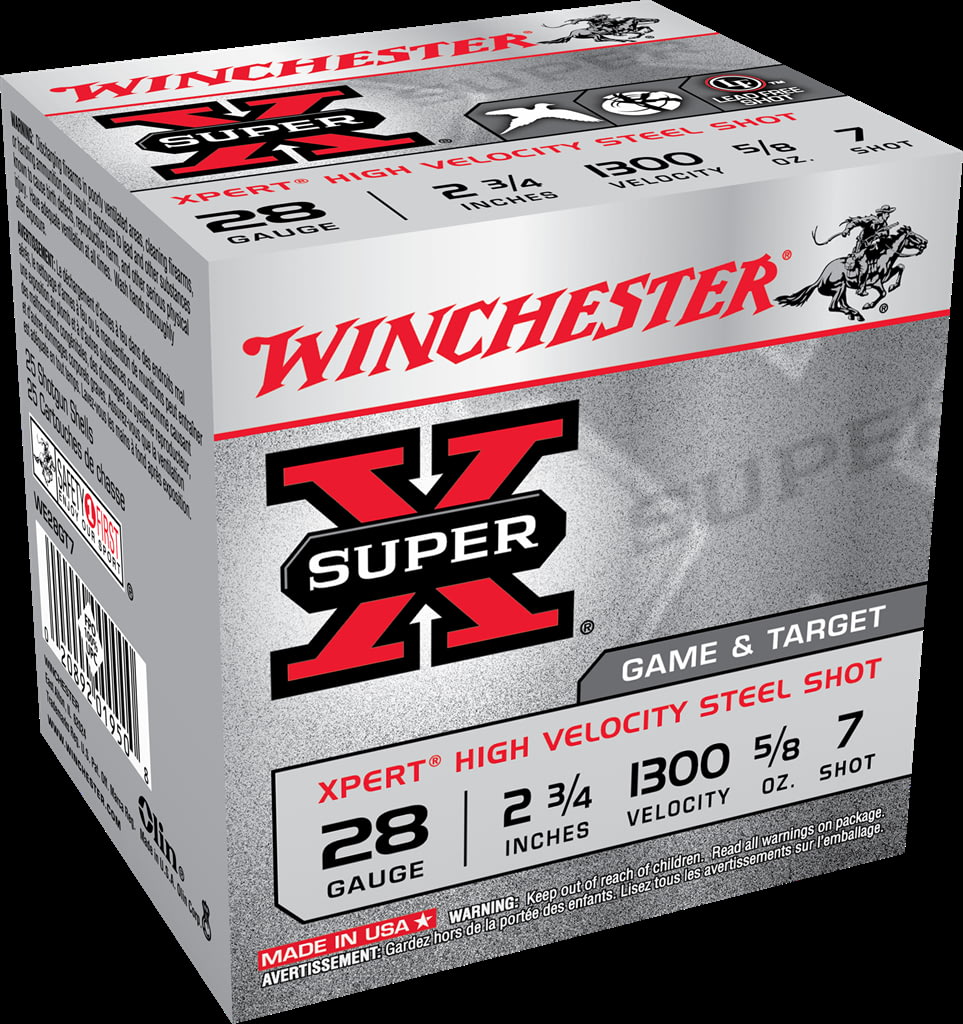 Winchester SUPER-X SHOTSHELL 28 Gauge 5/8 oz 2.75" Centerfire Shotgun Ammunition
