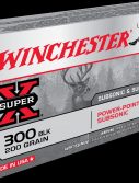 Winchester SUPER X SUBSONIC EXPANDING .300 AAC Blackout 200 grain Copper Plated Hollow Point Centerfire Rifle Ammunition