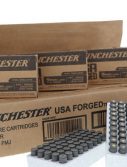 Winchester USA HANDGUN FORGED 9mm Luger 115 grain Full Metal Jacket Steel Cased Centerfire Pistol Ammunition - 50 Rounds
