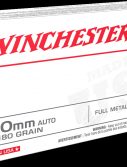 Winchester USA WHITE BOX 10mm Auto 180 grain Full Metal Jacket Centerfire Pistol Ammunition