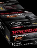 Winchester VARMINT HV .17 Hornady Magnum Rimfire 17 grain Polymer Tip V-Max Rimfire Ammunition
