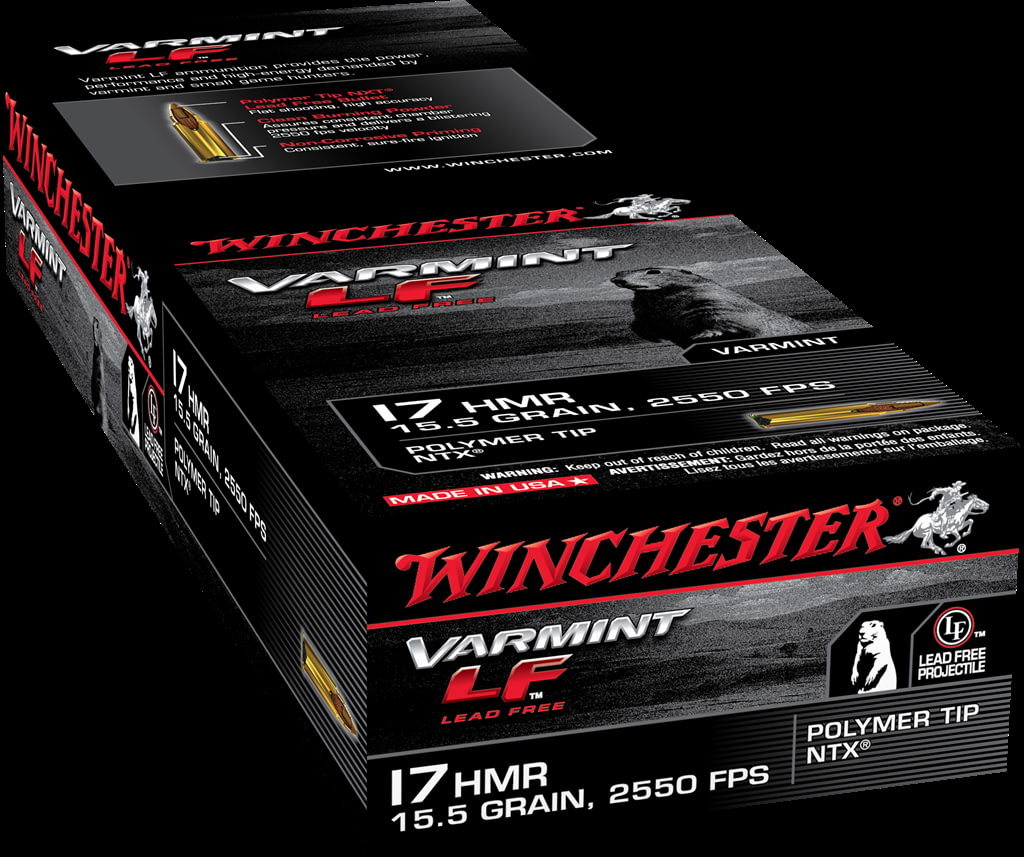 Winchester VARMINT LF .17 Hornady Magnum Rimfire 15.5 grain NTX Polymer Tip Rimfire Ammunition