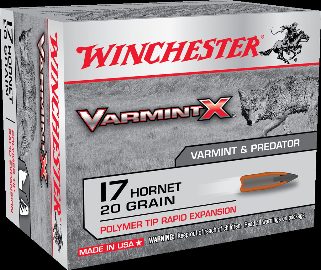 Winchester VARMINT X RIFLE .17 Hornet 20 grain Rapid Expansion Polymer Tip Centerfire Rifle Ammunition