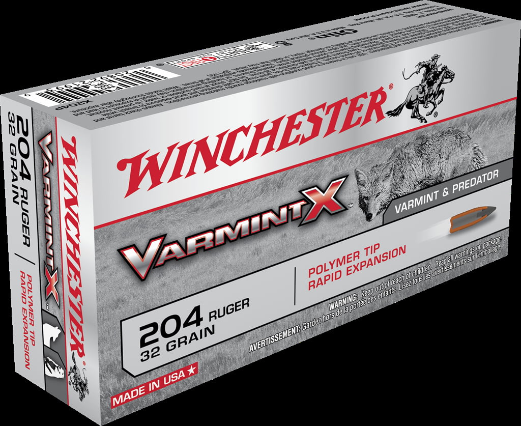 Winchester VARMINT X RIFLE .204 Ruger 32 grain Rapid Expansion Polymer Tip Centerfire Rifle Ammunition