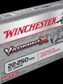 Winchester VARMINT X RIFLE .22-250 Remington 55 grain Rapid Expansion Polymer Tip Centerfire Rifle Ammunition