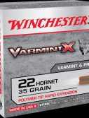 Winchester VARMINT X RIFLE .22 Hornet 35 grain Rapid Expansion Polymer Tip Centerfire Rifle Ammunition