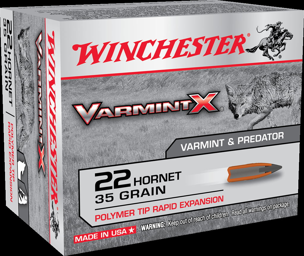 Winchester VARMINT X RIFLE .22 Hornet 35 grain Rapid Expansion Polymer Tip Centerfire Rifle Ammunition