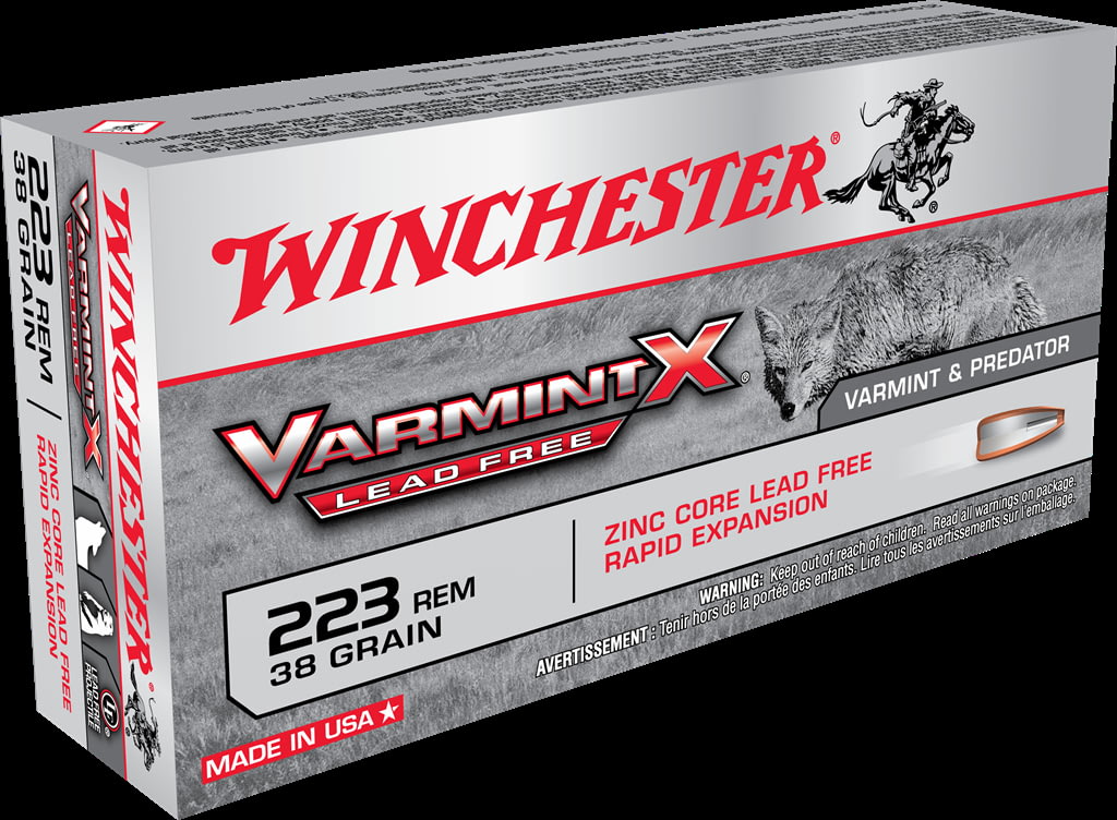 Winchester VARMINT X RIFLE .223 Remington 38 grain Zink Core Hollow Point Centerfire Rifle Ammunition