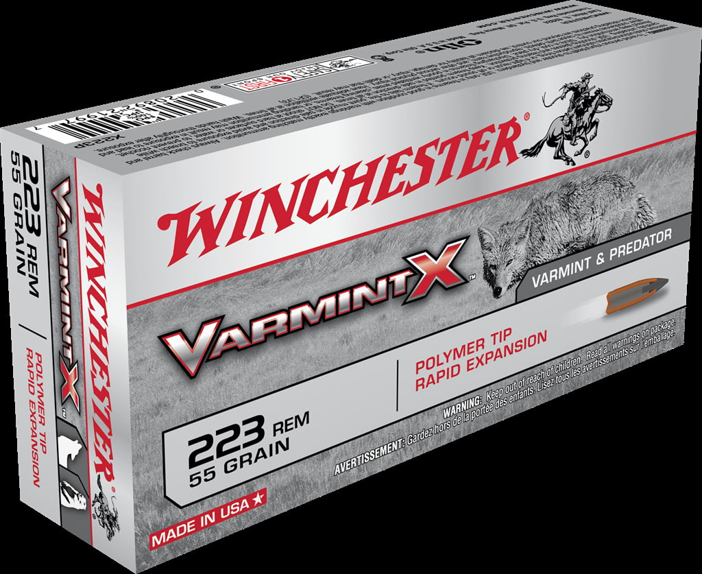 Winchester VARMINT X RIFLE .223 Remington 55 grain Rapid Expansion Polymer Tip Centerfire Rifle Ammunition