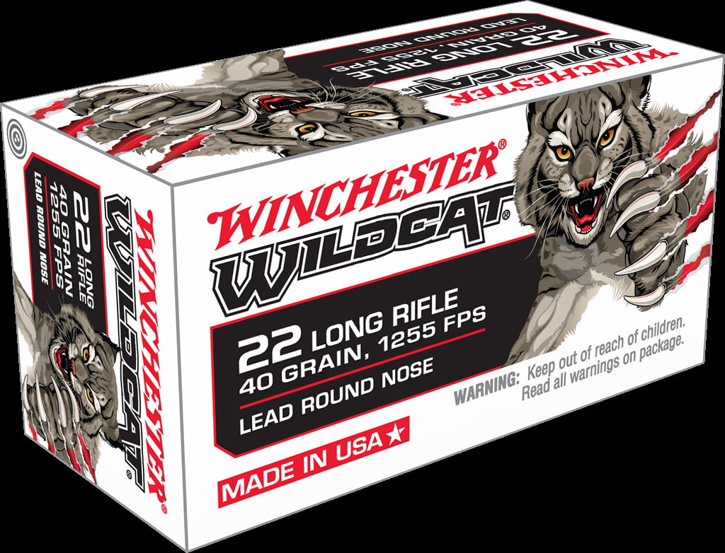 Winchester WILDCAT .22 Long Rifle 40 grain Lead Round Nose Rimfire Ammunition
