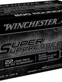 Winchester Win Ammo Super Supressed .22lr 1255fps. 45gr. Lead Rn 800-pk.