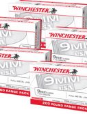 Winchester Win Ammo Usa 9mm 1000rds/case 115gr. Fmj Packed In Trays