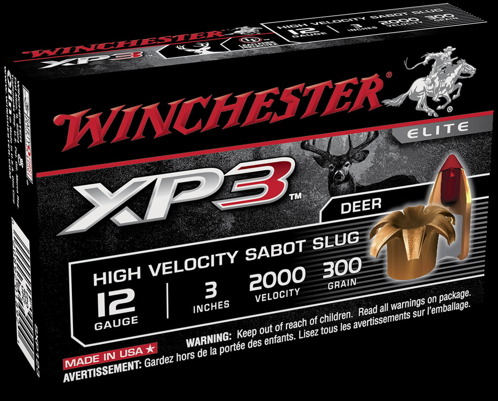 Winchester XP3 12 Gauge 300 grain 3" Centerfire Shotgun Slug Ammunition