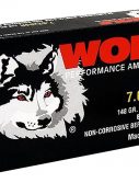 Wolf 76254BFMJ148 Performance 7.62x54mmR 148 Gr Full Metal Jacket (FMJ) 20 Bx/