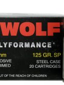 Wolf 762BSP PolyFormance 7.62x39mm 125 Gr Soft Point (SP) 20 Bx/ 50 Cs