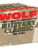 Wolf MC308SP168 Military Classic 308 Win 168 Gr Soft Point (SP) 20 Bx/ 25 Cs 50