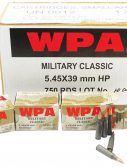Wolf MC545BHP Military Classic 5.45x39mm 55 Gr Hollow Point Boat Tail (HPBT) 30