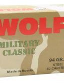Wolf MC917FMJ Military Classic 380 ACP 94 Gr Full Metal Jacket (FMJ) 50 Bx/ 20