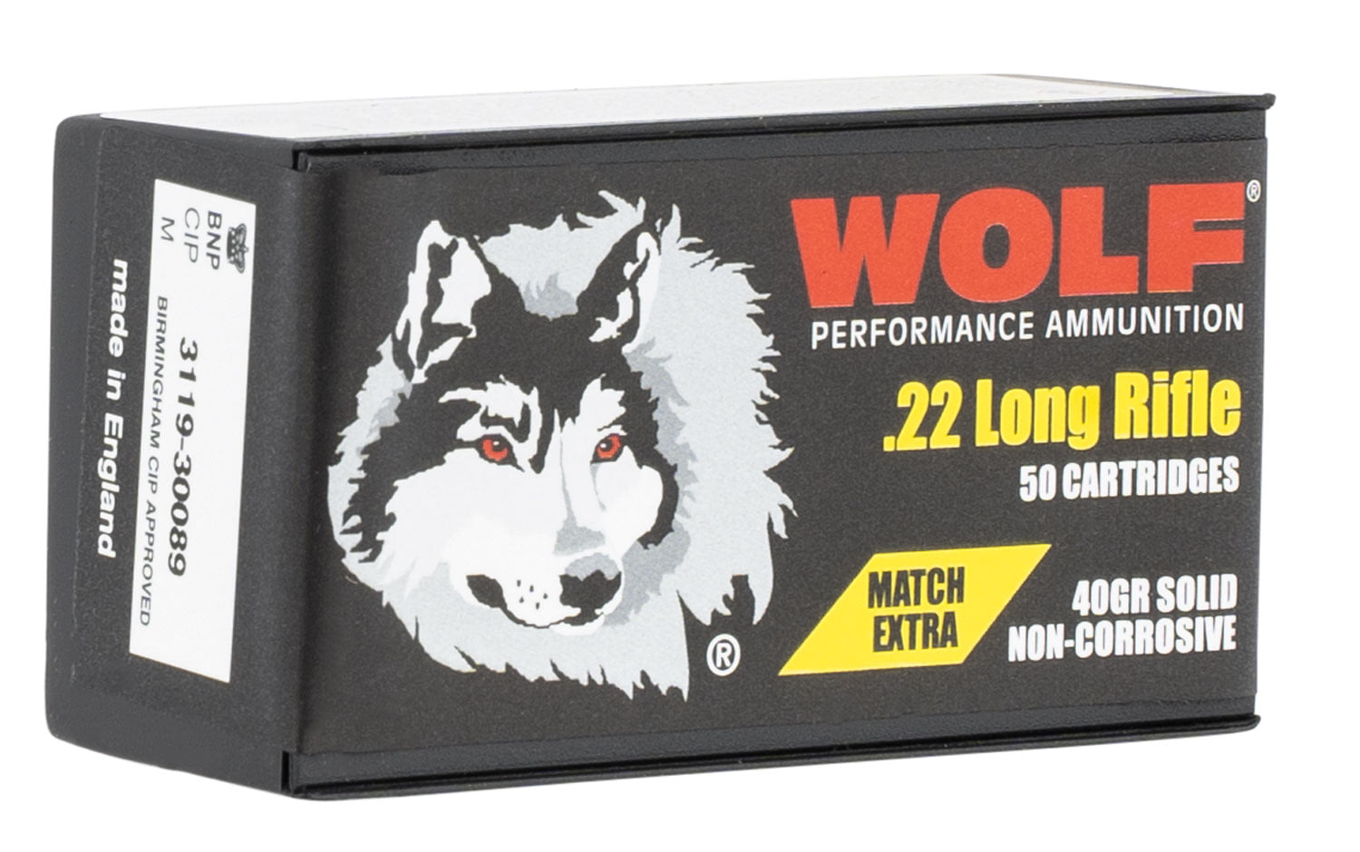 Wolf Match Extra 22 LR 40 Gr Round Nose (RN) 50 Bx/ 100 Cs A22XTRA